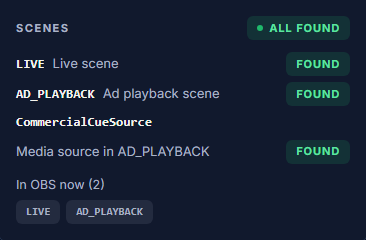 Verify scenes: all found